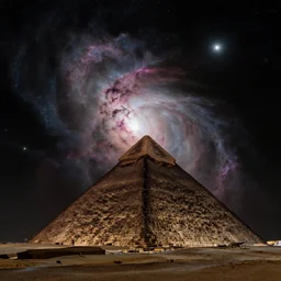 a photo of the pyramid nebula by hubble