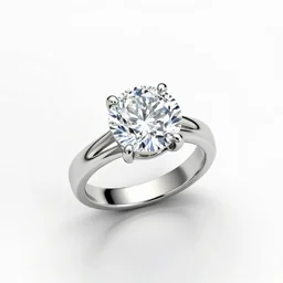 modular diamond ring, clean 3d render, octane render, isolated on a pure white background, centered, entire object in frame, sharp focus, soft studio lighting