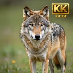 professional photograph of a tawny gray wolf, high quality, hd, 8 k, 4 k, magnificent, award - winning, nature, nature photography, awe - inspiring, highly detailed, amazing