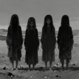 Nightmares in the gray desert of ashes | by Beksiński and Studio Ghibli | digital painting | trending on artstation | UHD 8k CryEngine