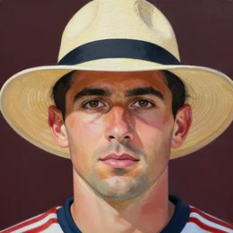 english football fan in a sun hat!!!!!!!!!!!!!!!!!!!!!!!!!!!, detailed face, detailed painting, flat lighting by alberto mielgo
