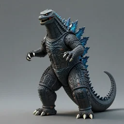 character portrait of godzilla, good value control, matte painting, digital painting, kaiju, tokusatsu, rubber suit, john sargent