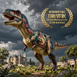 a detailed photo of a dinosaur in Poitiers