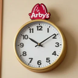 an Arby’s commercial for a clock