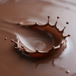 wave chocolate choco liquid brown dark splatter splash river pool molten light.