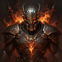 symmetry!! doomguy, doomguy helmet, hard edge, hell fire, intricate, darkness, highly detailed, digital painting, artstation, concept art, smooth, sharp focus, illustration, dreamlike, art by artgerm
