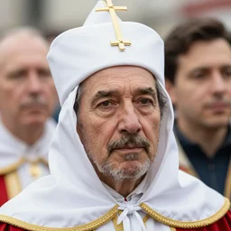 closeup portrait of Sinterklaas, by Steve McCurry and David Lazar, natural light, detailed face, CANON Eos C300, ƒ1.8, 35mm, 8K, medium-format print