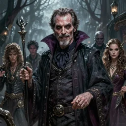 ( ( 0 jack nicholson ) ) as an evil vampire ghost necromancer, minion, highly detailed, d & d, fantasy, highly detailed, digital painting, trending on artstation, concept art, sharp focus, illustration, global illumination, shaded, art by artgerm and greg rutkowski and fuji choko and viktoria gavrilenko and hoang lap