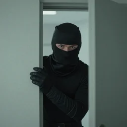 ninja hiding in the backrooms, blur