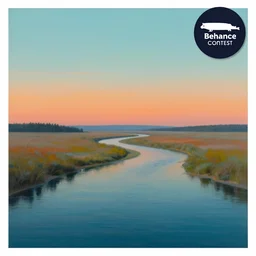 beautiful colors, studio trigger, a river runs through your jaaded self, airbrush art, minimalist, skeuomorphic, behance contest winner, cgsociety, atmospheric dreamscape painting, an ultrafine detailed painting, very detailed, pop surrealism, jeffrey smith, detailed painting
