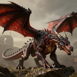 a perfect dragon in red dead redemption 2, ultra detailed, intricate details, jurassic world fallen kingdom, 4 k