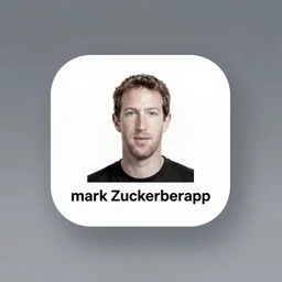 minimalist logo icon for a mark zuckerberg dating app, victo ngai, kilian eng, lois van baarle