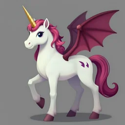 a demonic unicorn character design sheet, trending on artstation