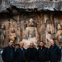 longmen grottoes, stained glass, kim keever, peter mohrbacher, fred tomaselli, victo ngai, roger dean