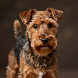 breed russian brown toy terrier, adult dog, brown color, browny, brown hair, light brown fur, beautiful brown fur, hyper detailed, high contrast, bokeh background, realistic, digital art by irakli nadar, sharp focus