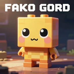 tiny mixels creature, square, big round cute eyes, quadrupedal, cute looking, blocky shape, kawaii, sharp focus, character sheet, game concept art, blocky, lego, flat toon style like katamari damacy inspired, pokemon inspired, promotional poster art