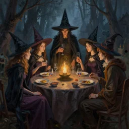 a beautiful painting of a witches reunion, art by humberto ramos and greg rutkowski, trending on artstation