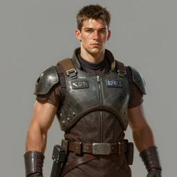 portrait of a man by greg rutkowski, he is about 2 0 years old, he resembles a gigachad, tall and muscular, wearing starfighter pilot uniform of the galactic federation, star wars expanded universe, highly detailed portrait, digital painting, artstation, concept art, smooth, sharp foccus ilustration, artstation hq