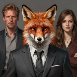 man fox hybrid in a suit, art by artgerm and greg rutkowski and magali villeneuve, d & d, fantasy, highly detailed, digital painting, trending on artstation, concept art, sharp focus, illustration
