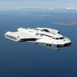 landed Nostromo spaceship