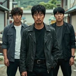 korean film still from korean adaptation of reservoir dogs