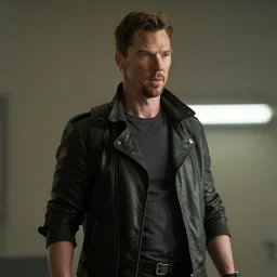 Benedict Cumberbatch as a Solid Snake, cinema still from Metal Gear Solid: The Movie (2022)