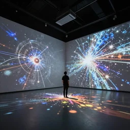 immersive projection art show