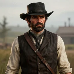 Film still of David Tennant, from Red Dead Redemption 2 (2018 video game)