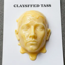 A classified CIA document of a human face melting like wax