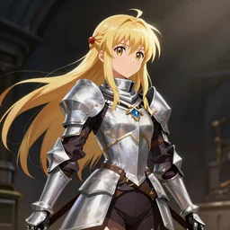 medieval anime girl knight, final fantasy, konosuba, by wlop