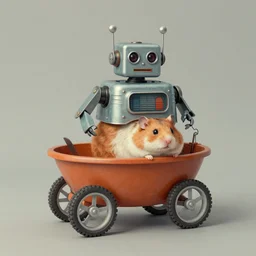 ( ( ( ( ( 1 9 5 0 s retro future android robot fat robot hamster wagon. muted colors., ) ) ) ) ) by jean - baptiste monge,!!!!!!!!!!!!!!!!!!!!!!!!!
