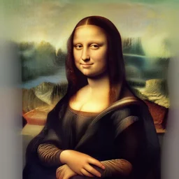 a realistic copy of the monalisa, by leonardo da vinci