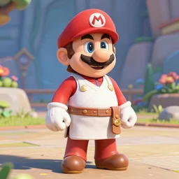 mario wearing jedi robes