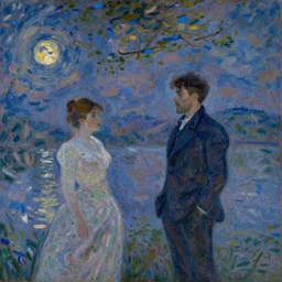 the walls of night by john avon and claude monet