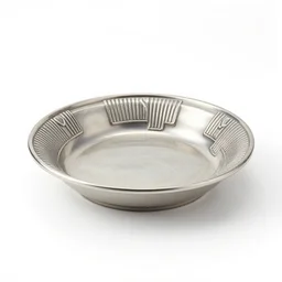 art deco pie dish, 8k product photo, isolated on a pure white background, centered, entire object in frame, sharp focus, soft studio lighting
