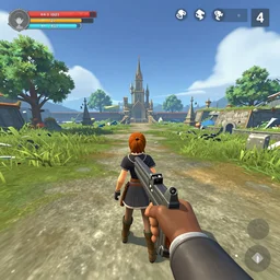 ' chrono trigger'as an unreal engine 4 game, screenshot, 3 rd person