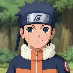 happy boy in hidden leaf village ninja, medium shot close up, details, sharp focus, illustration, by jordan grimmer and greg rutkowski, trending artstation, pixiv, digital art