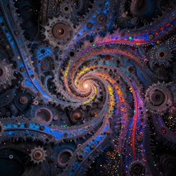 the mandelbrot set in multicolored sprinkes