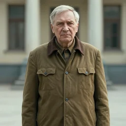 7 0 s movie still of an old manstanding in a soviet stalinist style palace flooded in blood, eastmancolor, heavy grain, high quality, high detail