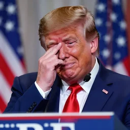 donald trump crying after losing the election