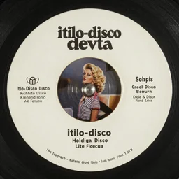 Artwork for an italo-disco 45 rpm 12 inch single