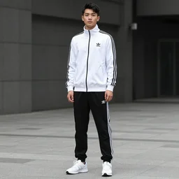 super sus in adidas tracksuit