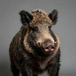 boris karloff as a boar, hyper realistic, studio lighting