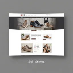 prototype design of a e-commerce selling shoes