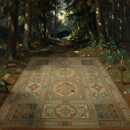 forrest floor, by ivan shishkin, by zdzisław beksinski, coherent, artwork, favolaschia - calocera, elegant, ornate, super detailed, ancient ritual