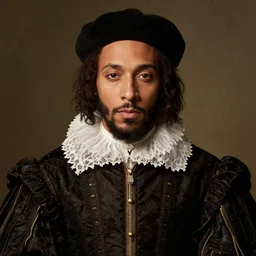 a renaissance portrait of a very famous rapper