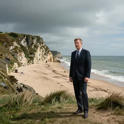 Tucker Carlson on the Frontline of Normandy Beach