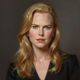 nicole kidman, portrait by derrick freske elegant highly detailed digital painting artstation pixiv