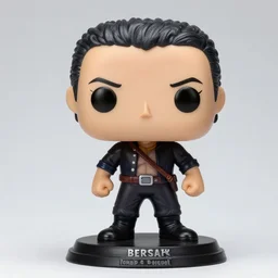 guts from berserk, detailed ultra - rare funko pop figure of guts from berserk, ultradetailed, detailed product photo, high quality, funko pop figures