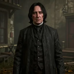 Film still of Severus Snape, from Red Dead Redemption 2 (2018 video game)